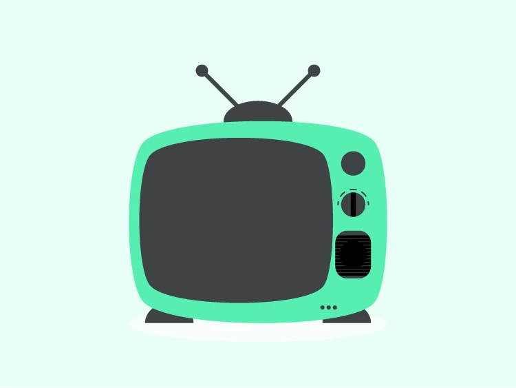 green-retro-television