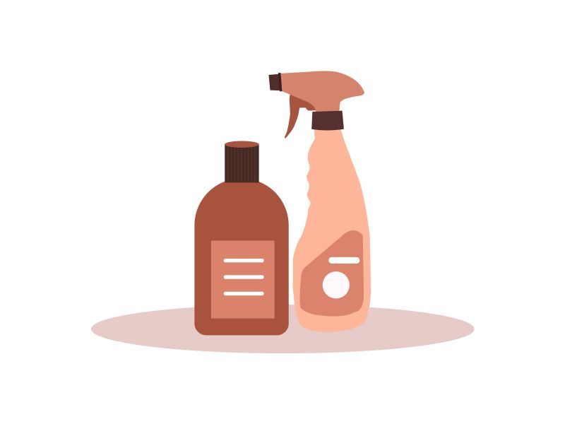 home cleaner bottle, medica bottle, protection, home cleaner, antibacterial, flat design, flat vector, product, container, spray bottle,